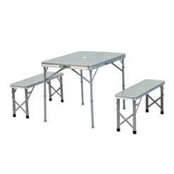 Brand new 😉 Outsunny 35.43-in Silver Wood Rectangle Collapsible Picnic Table ❤️