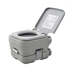 Brand new 🔔 Outsunny Grey Single Square Portable Toilet 👍