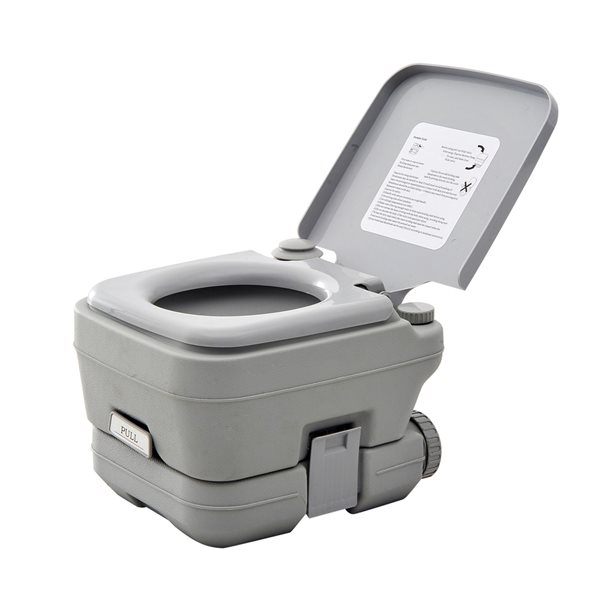 Brand new 🔔 Outsunny Grey Single Square Portable Toilet 👍