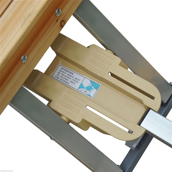 Outlet 🌟 Outsunny 33.5-in Wood Rectangle Collapsible Picnic Table 🛒 - Image 4