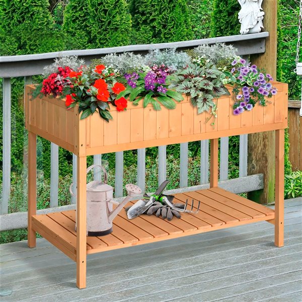 Top 10 🥰 Outsunny 18-in x 43 1/4-in x 30-in Natural Wood Raised Garden Bed with 8 Divided Grids ⭐ - Image 2