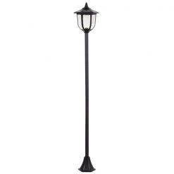Cheapest 😉 Outsunny 69.75-in H Black Solar LED Complete Post Light 🛒