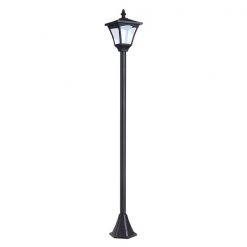 Buy 🧨 Outsunny 47.25-in H Black Solar LED Complete Post Light 🎁
