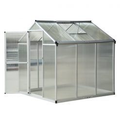 Flash Sale ⭐ Outsunny 6-ft L x 6-ft W x 6.4-ft H Greenhouse 🎁