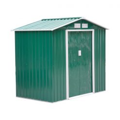 Cheapest 👏 Outsunny 4-ft x 7-ft Green Galvanized Steel Storage Shed ⌛