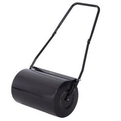 Coupon 💯 Outsunny 19 3/4-in Black Steel Heavy-Duty Lawn Roller 🔔