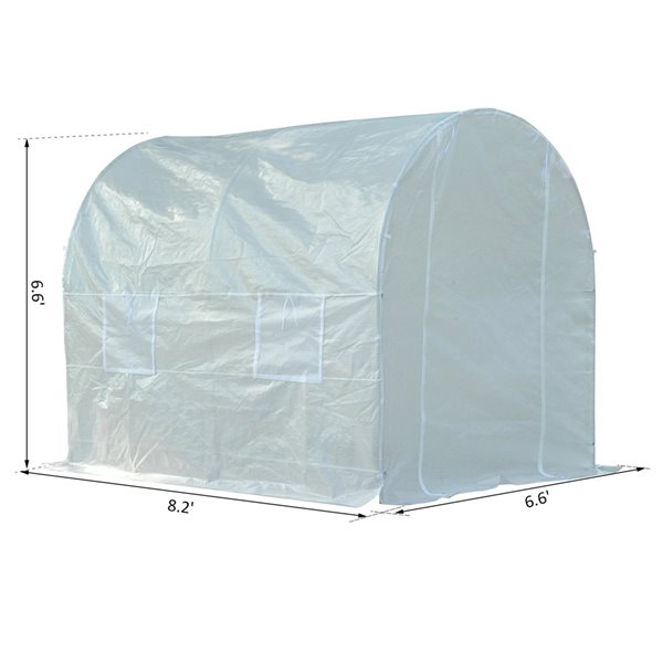 Wholesale 💯 Outsunny 8.2-ft L x 6.6-ft W x 6.6-ft H High Tunnel 👏 - Image 2