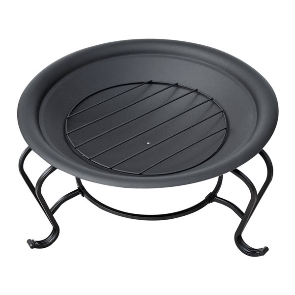 Wholesale 🎉 Outsunny Black Steel Round Outdoor Wood-Burning Fireplace ✨ - Image 4