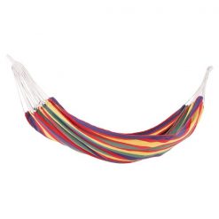 Flash Sale ✔️ Outsunny 82.7-in x 59.1-in Multicoloured Cotton Portable Hammock 😀