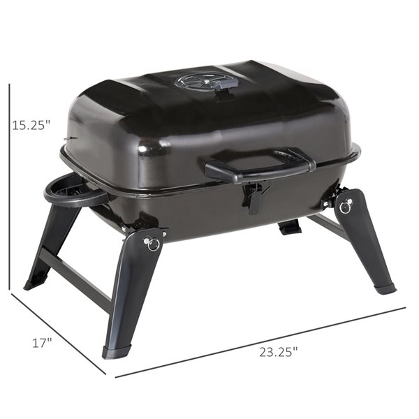 Brand new 🎁 Outsunny 23-in Black Tabletop Kettle Charcoal Grill with Easy-Lift Lid 😍 - Image 3