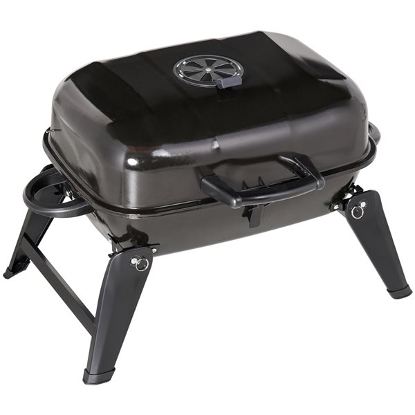 Brand new 🎁 Outsunny 23-in Black Tabletop Kettle Charcoal Grill with Easy-Lift Lid 😍 - Image 4