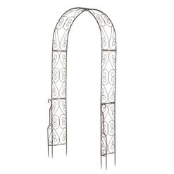 Best Sale π Outsunny 11.75-ft W x 89-ft H Black Bronze Garden Arbour π