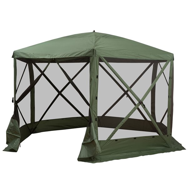 Hot Sale 😀 Outsunny Polyester Camping Tent with Mesh Sidewalls 😍 - Image 4