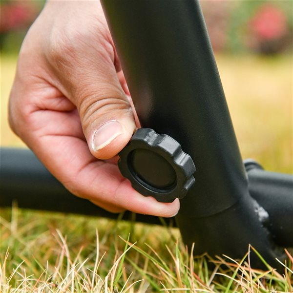 Cheapest 😉 Outsunny Blaney Multicoloured Cotton Hammock with Stand and Transport Bag 🔔 - Image 4