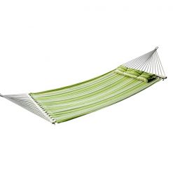 Best deal ✔️ Outsunny Atworth 75-in x 55-in Green Cotton Hammock with Detachable Pillow 🤩