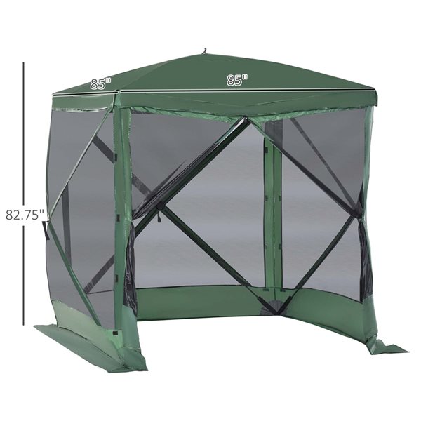 Flash Sale ✨ Outsunny 4-Person Polyester Pop-Up Canopy ✔️ - Image 3