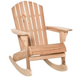 Top 10 🥰 Outsunny Wood Rocker Adirondack Chair with Slat Seat 🛒