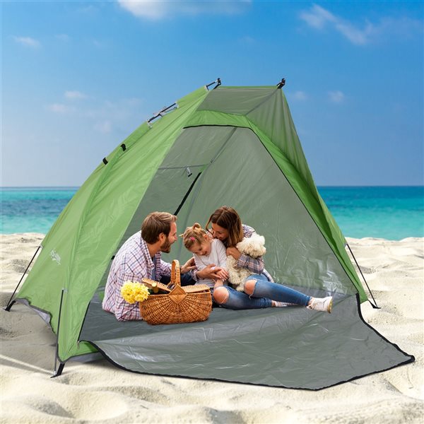 Cheapest 😀 Outsunny 3-Person Polyester Camping Tent ✔️ - Image 2