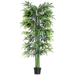 New 🎁 Outsunny 70-in Green Artificial Bamboo Tree 😀