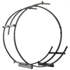 Brand new 🛒 Outsunny 28-in Black Ring-Shaped Firewood Log Rack 😀