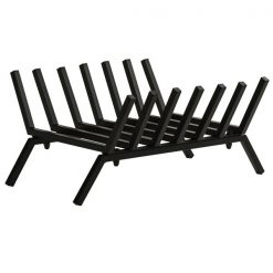 Best Pirce 🔔 Outsunny 24-in Black Elevated Firewood Log Rack 👏