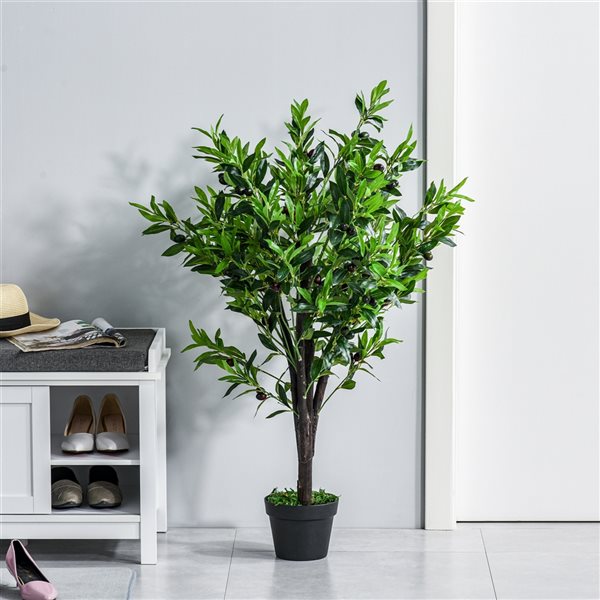 Best deal ⌛ Outsunny 47.25-in Green Artificial Olive Tree ❤️ - Image 2
