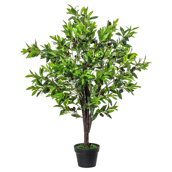 Best deal ⌛ Outsunny 47.25-in Green Artificial Olive Tree ❤️