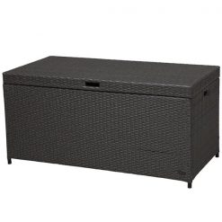 Outlet 🤩 Outsunny 20-in x 25-in Brown Rattan Storage Box 🎉