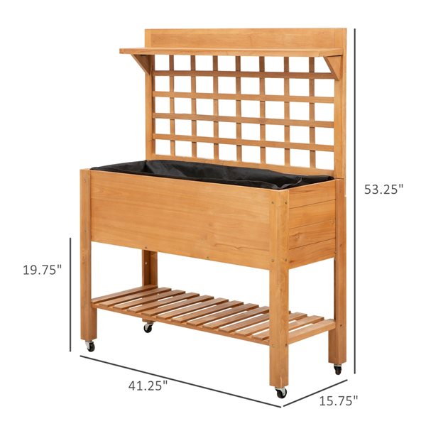 Top 10 ⌛ Outsunny 15.75-in x 41.25-in Wooden Raised Garden Bed 🌟 - Image 2