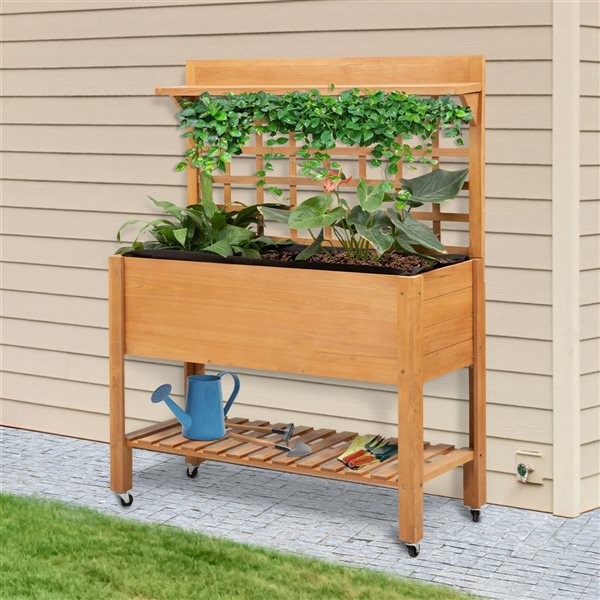 Top 10 ⌛ Outsunny 15.75-in x 41.25-in Wooden Raised Garden Bed 🌟 - Image 3