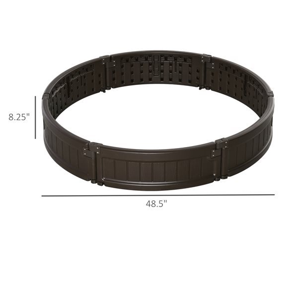 Cheap π Outsunny 48.5-in x 48.5-in Brown Round Raised Garden Bed π― - Image 2