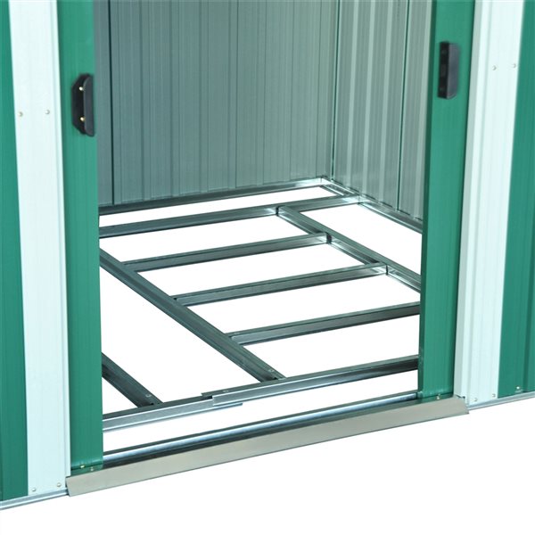 Best reviews of ⌛ Outsunny 6-ft x 8-ft Galvanized Steel Storage Shed 😍 - Image 3