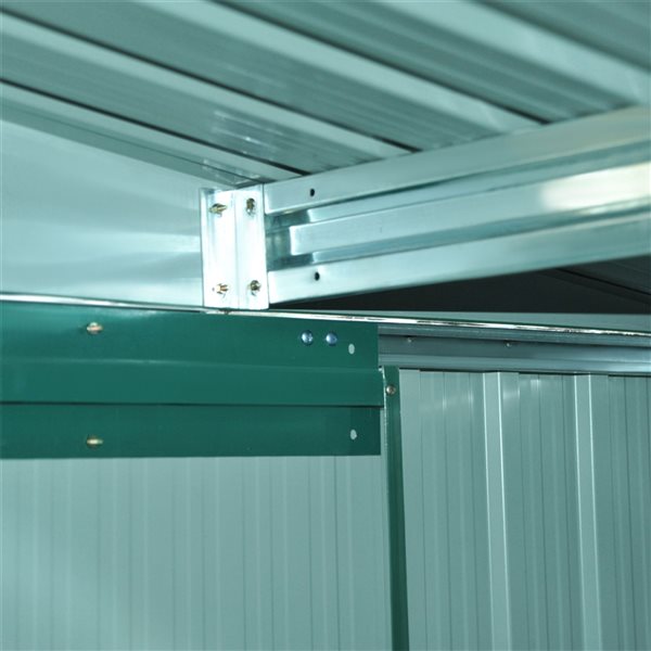 Best reviews of ⌛ Outsunny 6-ft x 8-ft Galvanized Steel Storage Shed 😍 - Image 4