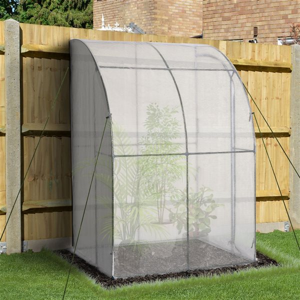 Buy 🤩 Outsunny 4.69-ft L x 3.88-ft W x 6.96-ft H Lean-To Greenhouse 🥰 - Image 2