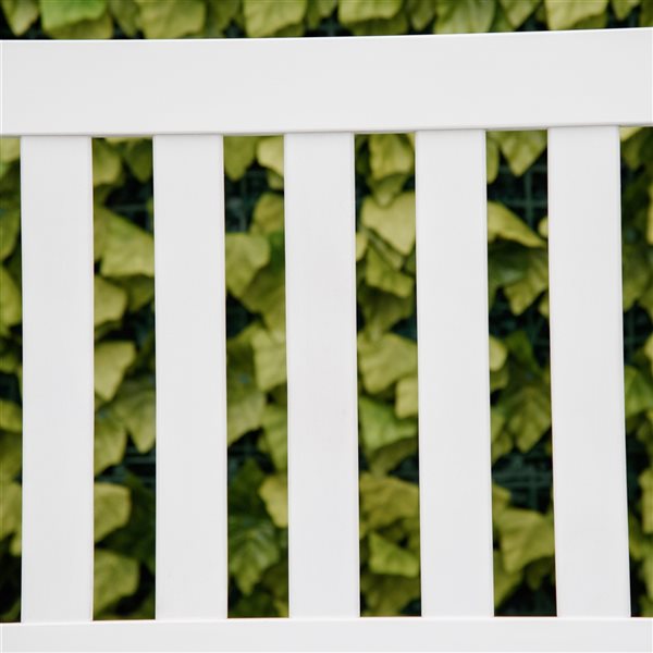 Budget 🤩 Outsunny 2-Person White Wood Outdoor Glider ✨ - Image 4