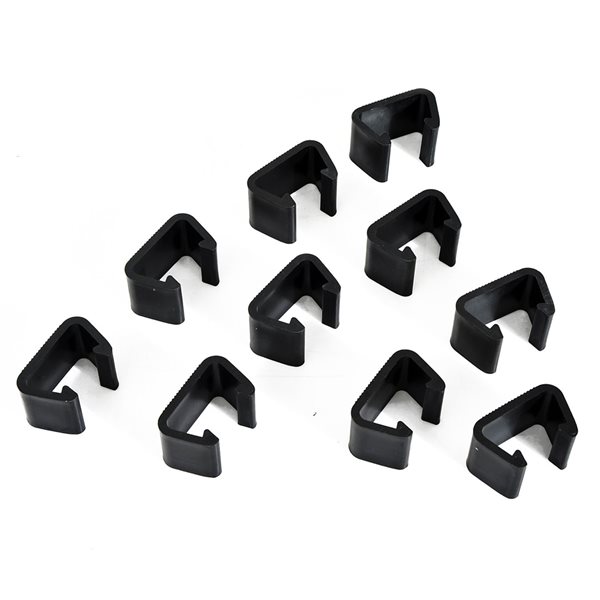 Best deal 💯 Outsunny Black Outdoor Wicker Furniture Connector Hidden Fastener - Set of 10 😉