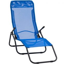 Brand new 👏 Outsunny Black Metal Zero Gravity Chair with Blue Mesh Seat 🤩