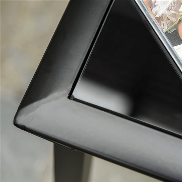 Best Sale 😀 Outsunny Metal Frame Lounge Chair with Table - 3-Piece ❤️ - Image 4