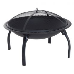 Top 10 😉 Outsunny 28-in W Black Steel Wood-Burning Fire Pit 🎉