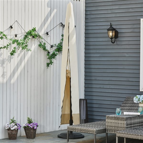 Brand new ⌛ Outsunny Beige/Coffee Fabric Umbrella Cover 👍 - Image 2