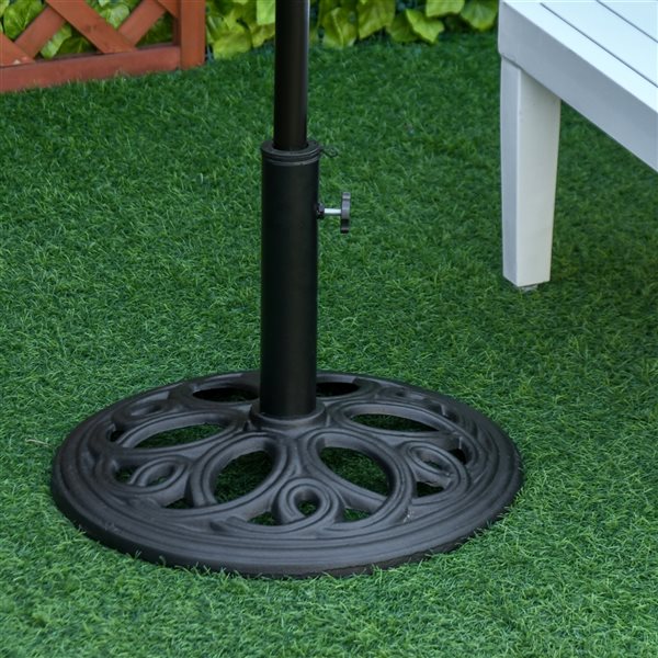 Cheap ๐ Outsunny Black Cast Iron Round Patio Umbrella Base ๐ - Image 2