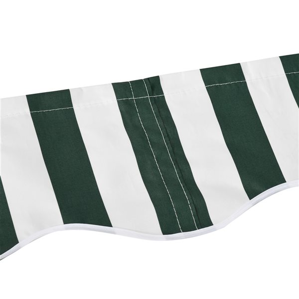 Cheapest π₯ Outsunny 12-ft x 10-ft Retractable Green/White Awning Fabric Replacement π - Image 3