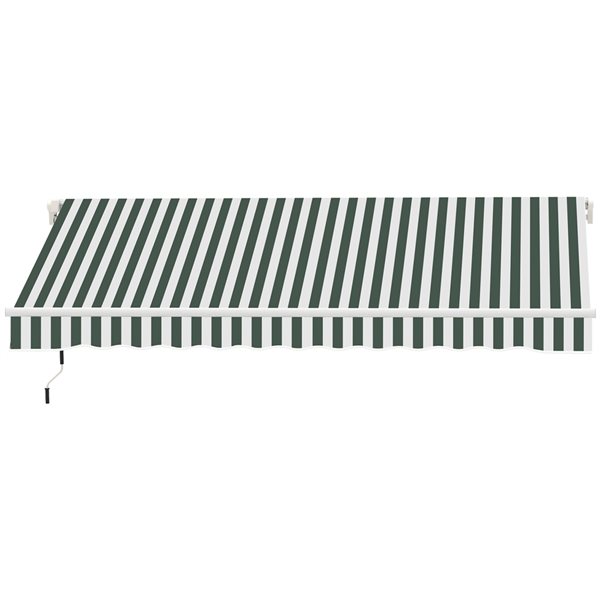 Cheapest π₯ Outsunny 12-ft x 10-ft Retractable Green/White Awning Fabric Replacement π - Image 4