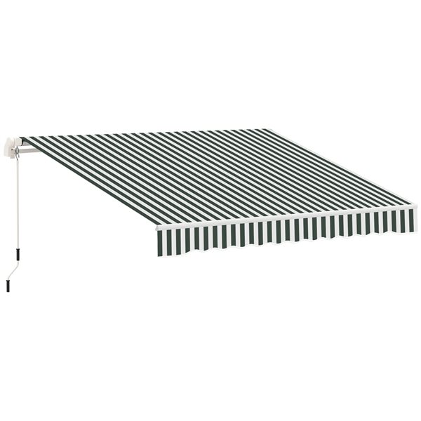Cheapest π₯ Outsunny 12-ft x 10-ft Retractable Green/White Awning Fabric Replacement π