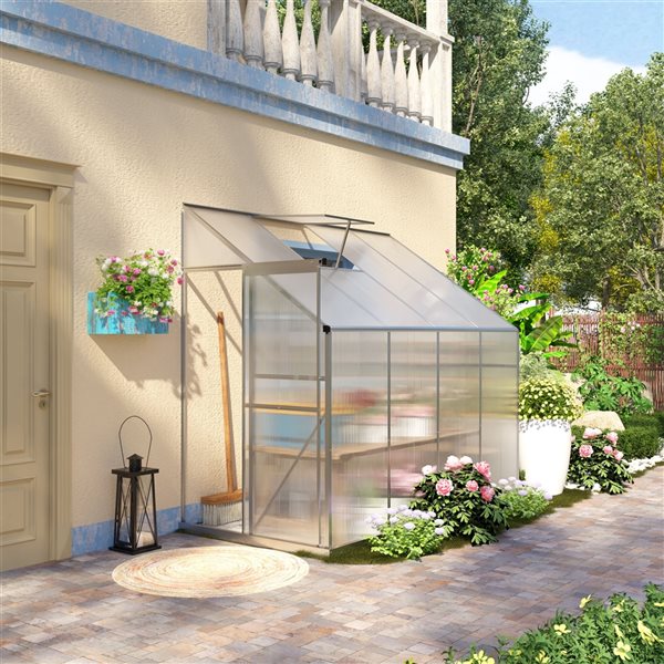 Best deal 🥰 Outsunny 8.3-ft L x 4.2-ft W x 7.2-ft H Greenhouse ✔️ - Image 4