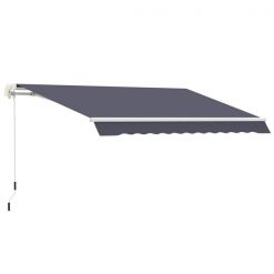 Budget π― Outsunny 96-in Blue Retractable Awning π