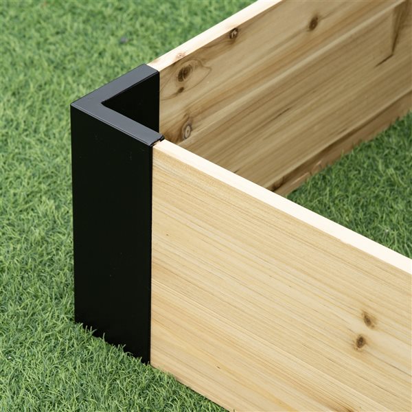 Cheap ⭐ Outsunny 63-in W x 31.5-in L x 10.75-in H Natural Wood Raised Garden Bed 😀 - Image 4