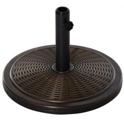 Best deal ❤️ Outsunny 19-in Black Round Patio Umbrella Base 😀