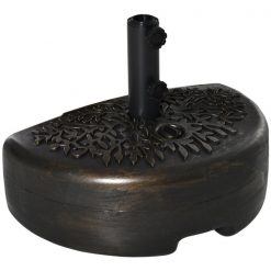 Outlet 🛒 Outsunny 19.75-in Bronze Plastic Patio Umbrella Base 🎉